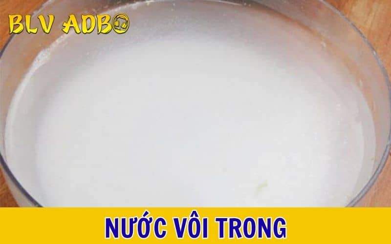 Nước vôi trong hỗn hợp thu được khi hòa tan bột vôi với nước để lắng